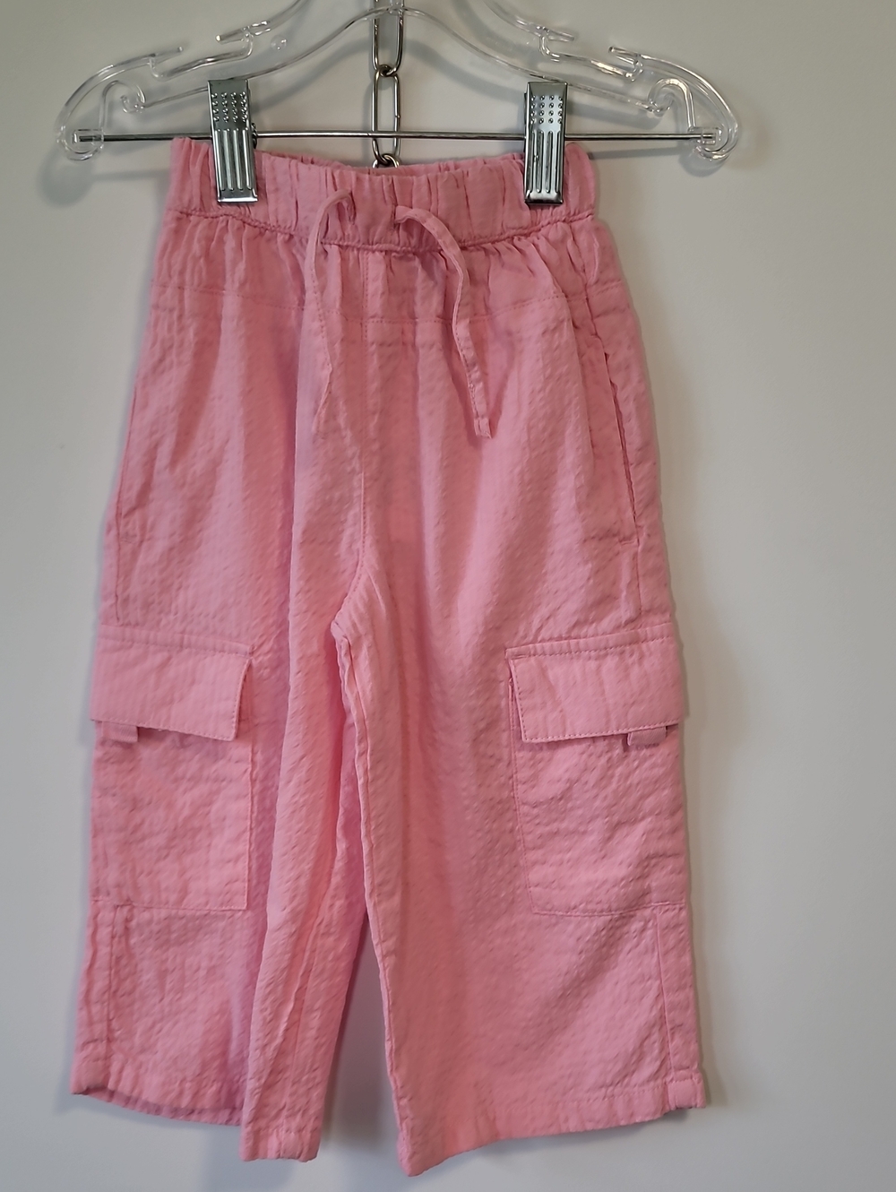 Zara Pink Cargo Drawstring Girls' Shorts